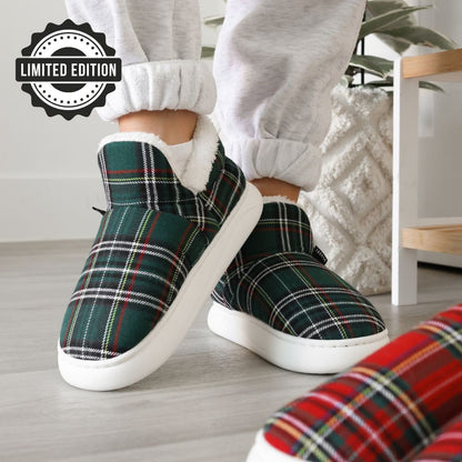 Pluffi Slippers – Plaid Edition