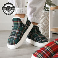 High-Cut Green Plaid